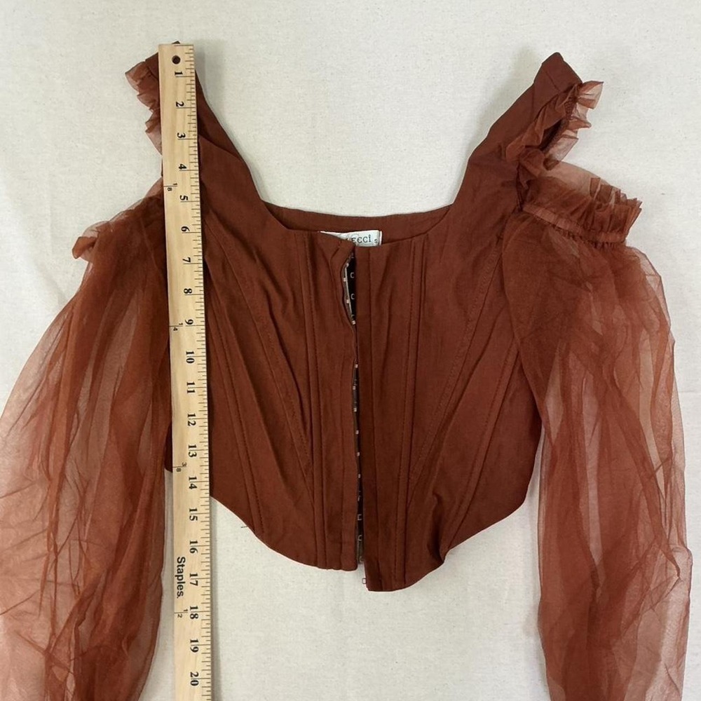 CELECCI corset-style crop top - Picture 3 of 4
